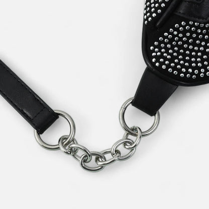 Sac banane chic à bandoulière avec strass Fabienne