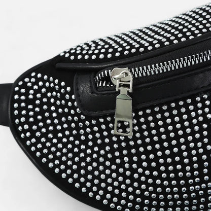 Sac banane chic à bandoulière avec strass Fabienne