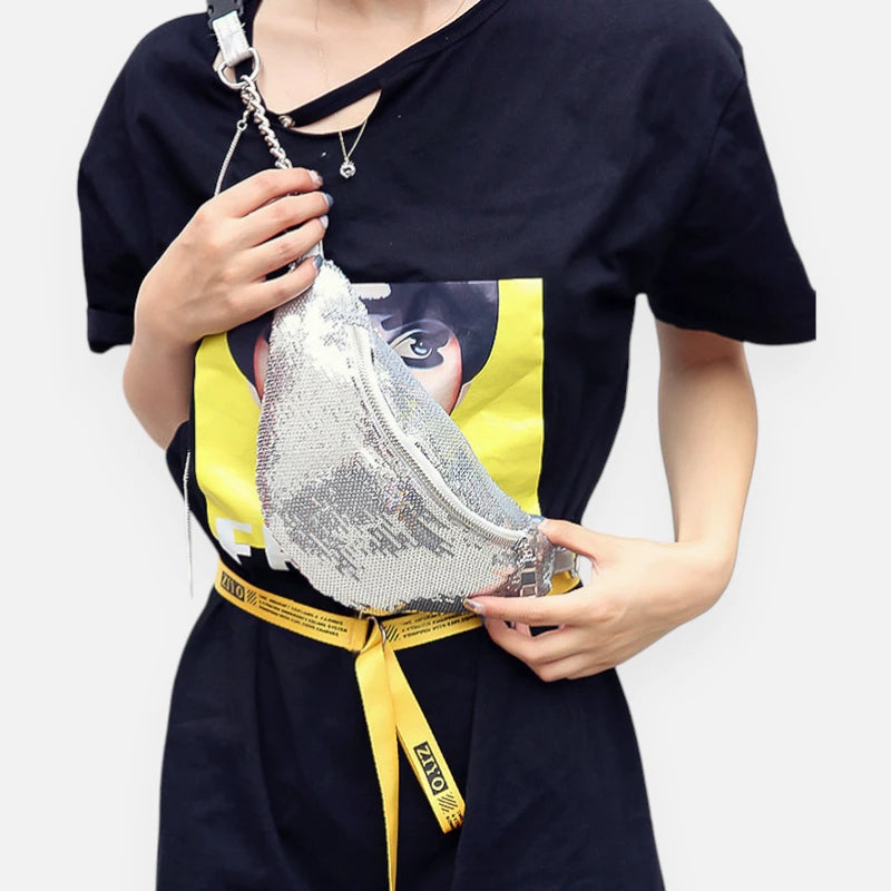 Sac banane sequin chic à bandoulière Vivette