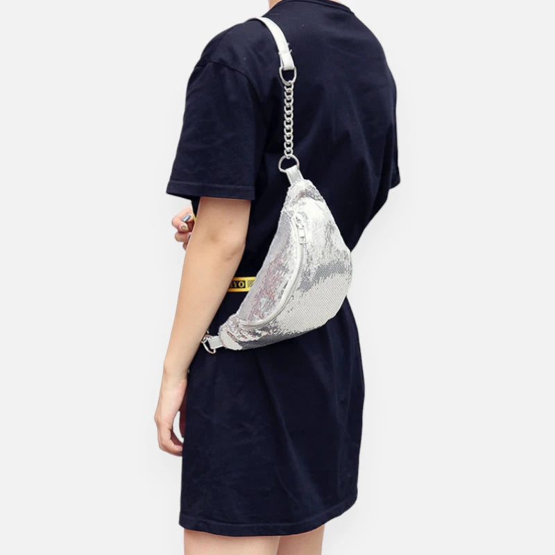 Sac banane sequin chic à bandoulière Vivette