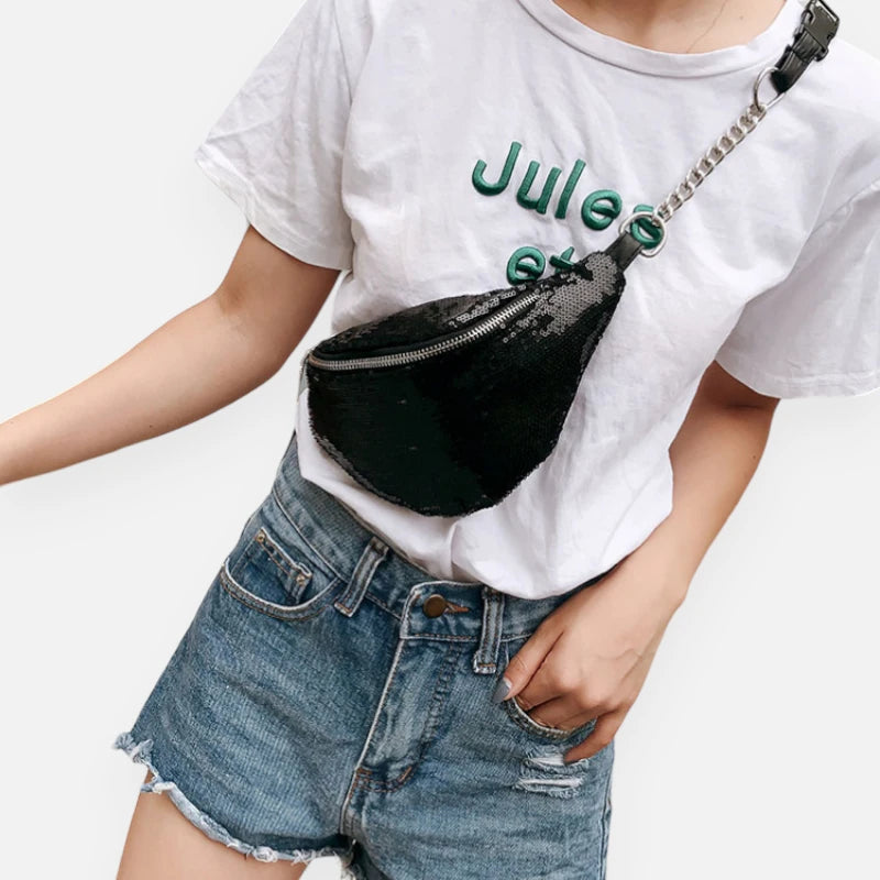 Sac banane sequin chic à bandoulière Vivette