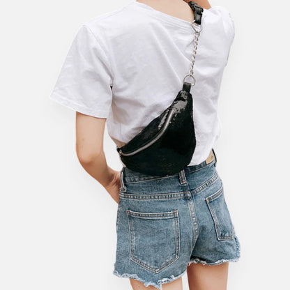 Sac banane sequin chic à bandoulière Vivette