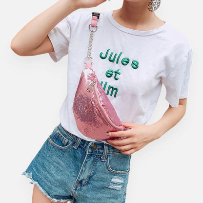 Sac banane sequin chic à bandoulière Vivette