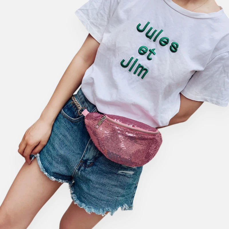 Sac banane sequin chic à bandoulière Vivette