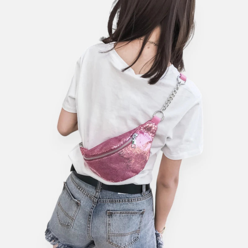 Sac banane sequin chic à bandoulière Vivette