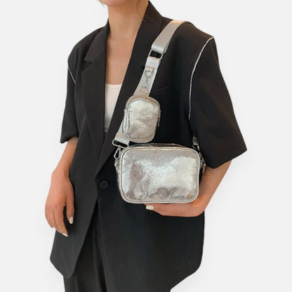 Sac banane métallisé rectangulaire Raphaëlle