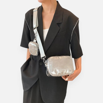 Sac banane métallisé rectangulaire Raphaëlle