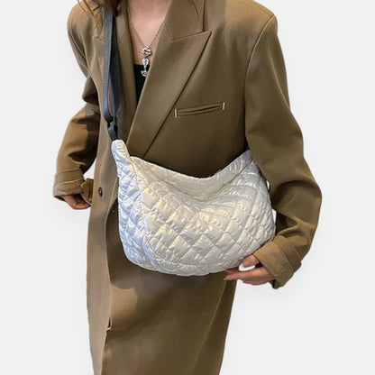 Sac banane métallisé en nylon matelassé Marianne