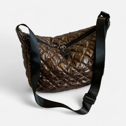 Sac banane métallisé en nylon matelassé Marianne