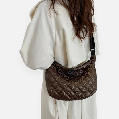 Sac banane métallisé en nylon matelassé Marianne