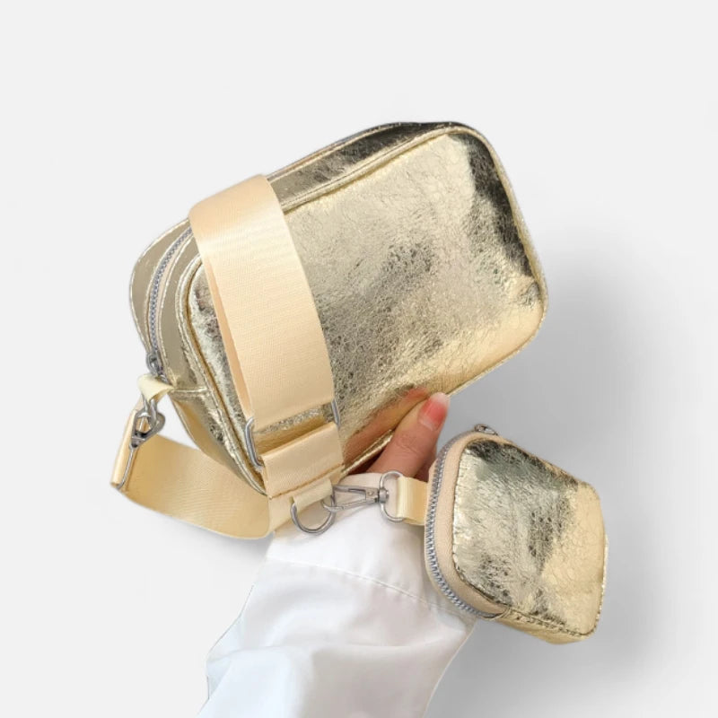 Sac banane métallisé rectangulaire Raphaëlle