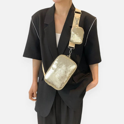 Sac banane métallisé rectangulaire Raphaëlle