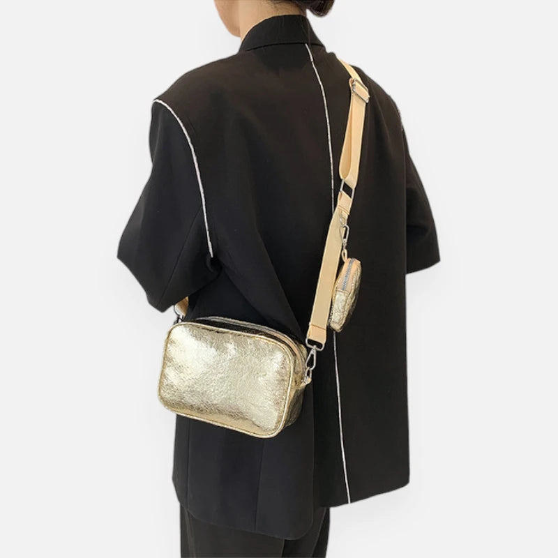 Sac banane métallisé rectangulaire Raphaëlle