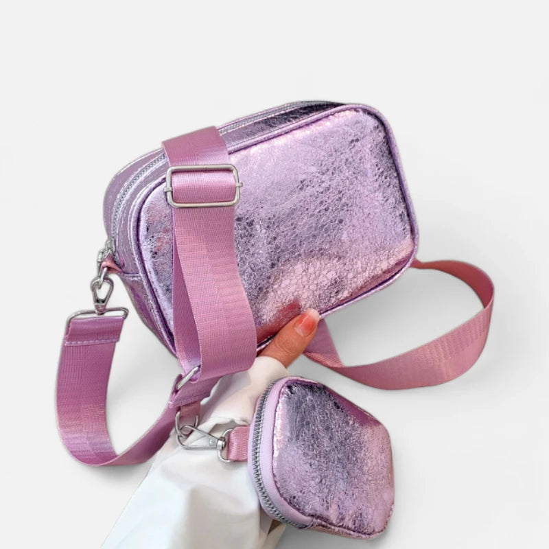 Sac banane métallisé rectangulaire Raphaëlle