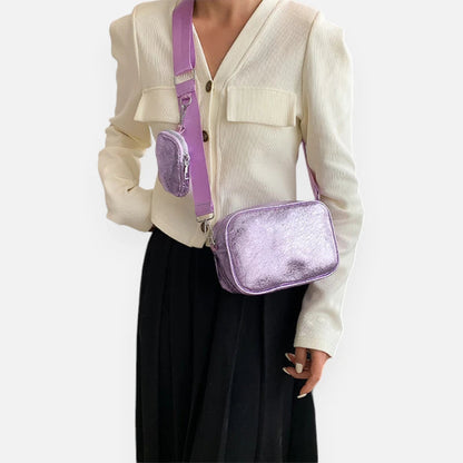 Sac banane métallisé rectangulaire Raphaëlle