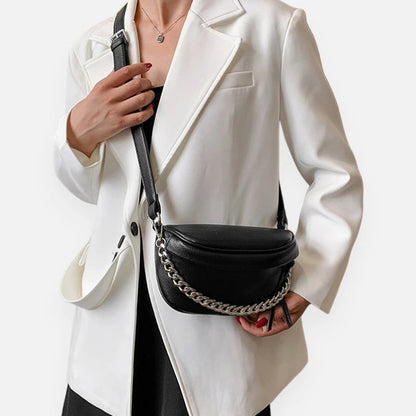 Sac banane métallisé à bandoulière Nadège