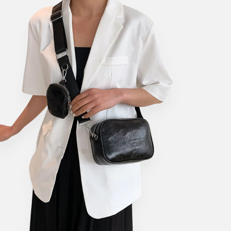 Sac banane métallisé rectangulaire Raphaëlle