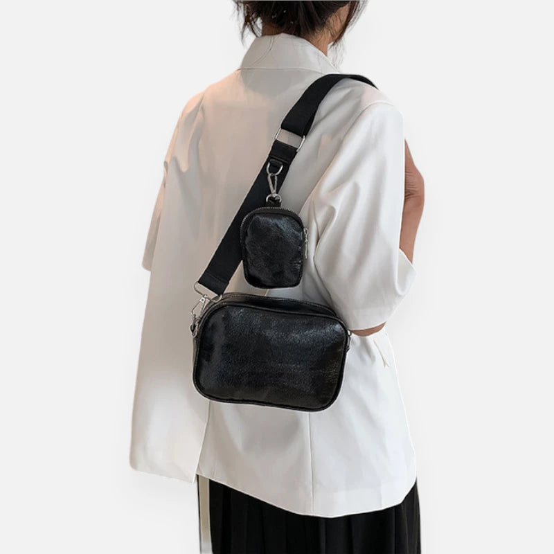 Sac banane métallisé rectangulaire Raphaëlle