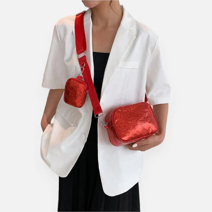 Sac banane métallisé rectangulaire Raphaëlle