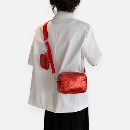 Sac banane métallisé rectangulaire Raphaëlle