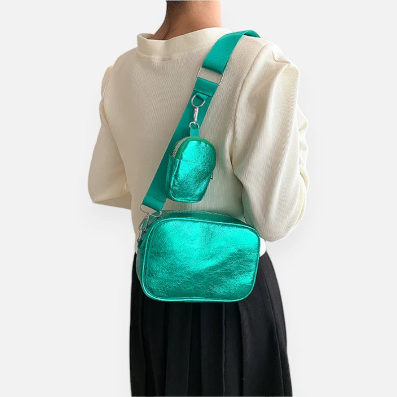 Sac banane métallisé rectangulaire Raphaëlle