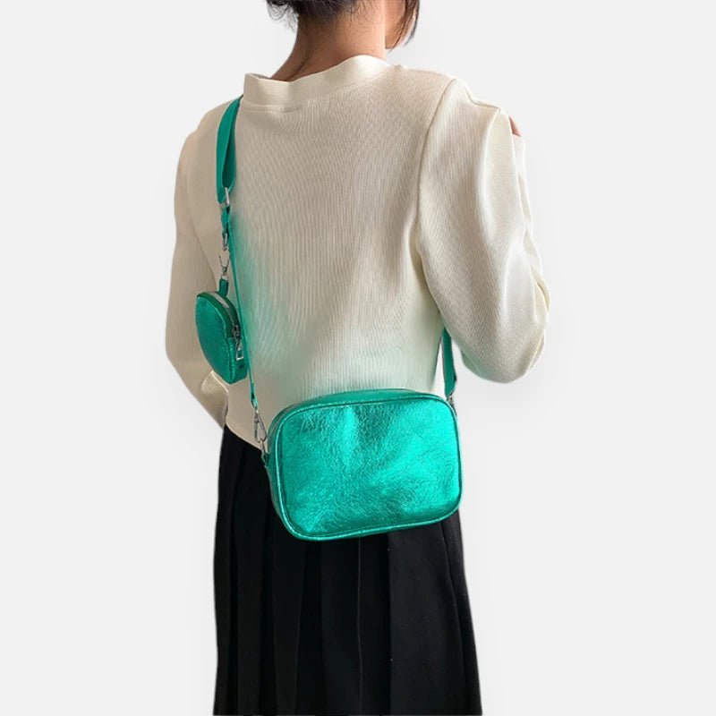 Sac banane métallisé rectangulaire Raphaëlle