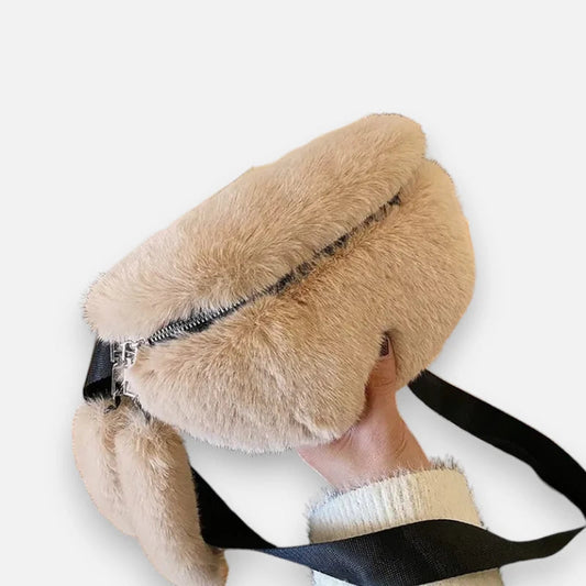 Sac banane peluche chic Clarisse