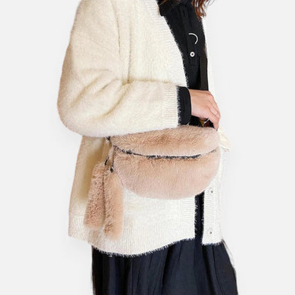 Sac banane peluche chic Clarisse