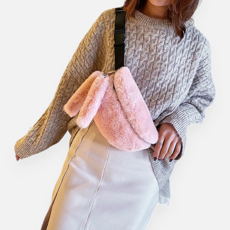 Sac banane peluche chic Clarisse