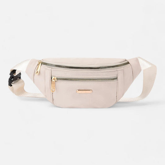 Sac banane tissu à fermeture doré Chantal