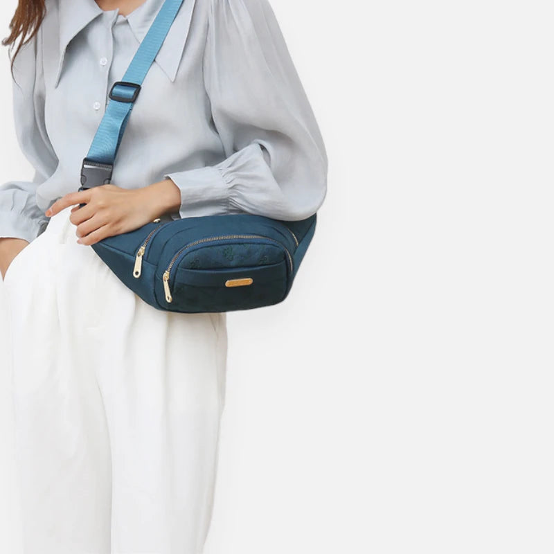 Sac banane tissu à motif floral tendance Margaux