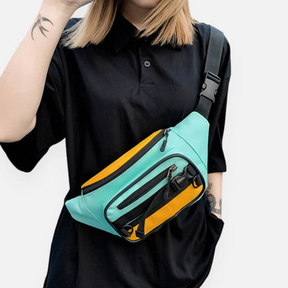 Sac banane tissu bi-color tendance Yolande