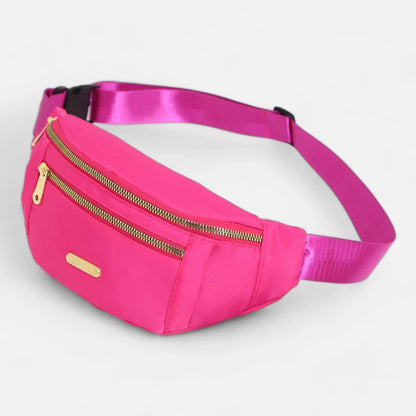 Sac banane tissu à fermeture doré Chantal