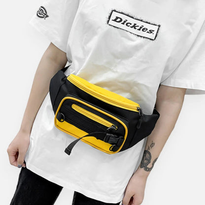 Sac banane tissu bi-color tendance Yolande