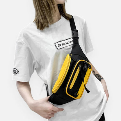 Sac banane tissu bi-color tendance Yolande