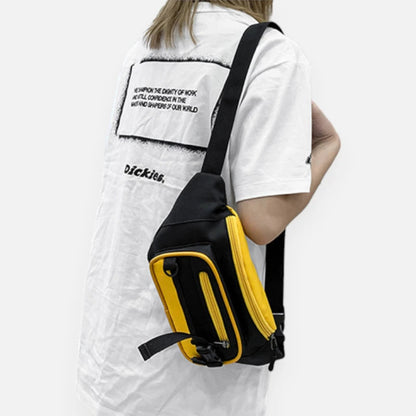 Sac banane tissu bi-color tendance Yolande