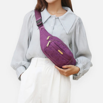 Sac banane tissu à motif floral tendance Margaux