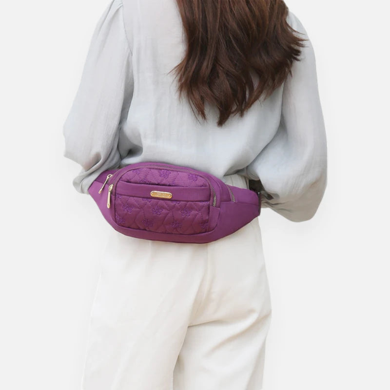 Sac banane tissu à motif floral tendance Margaux