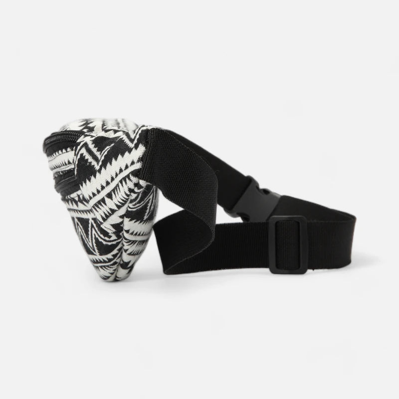 Sac banane tissu noir et blanc vintage Germaine