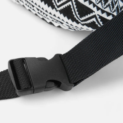 Sac banane tissu noir et blanc vintage Germaine