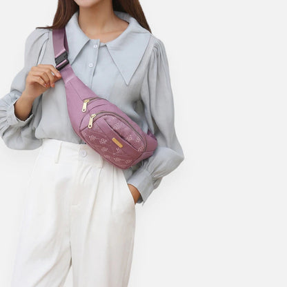 Sac banane tissu à motif floral tendance Margaux