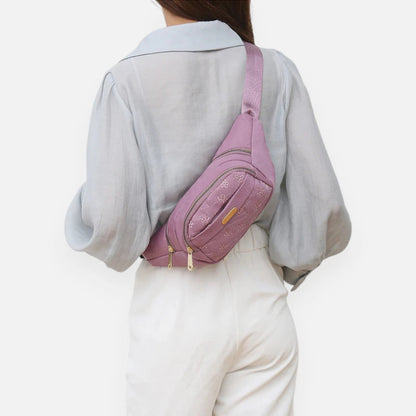 Sac banane tissu à motif floral tendance Margaux