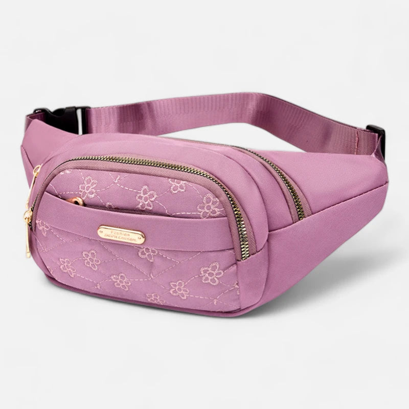 Sac banane tissu à motif floral tendance Margaux