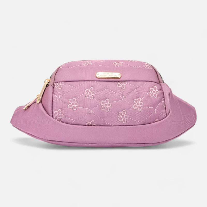 Sac banane tissu à motif floral tendance Margaux