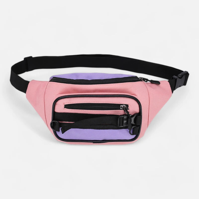 Sac banane tissu bi-color tendance Yolande