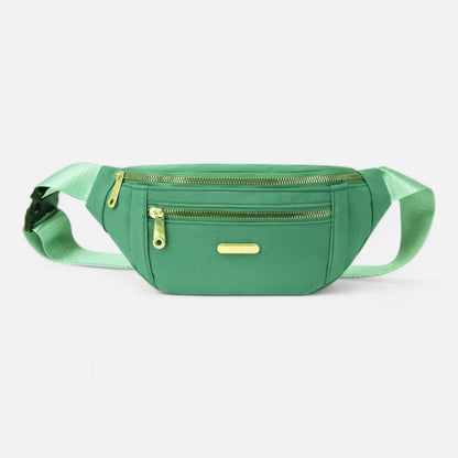 Sac banane tissu à fermeture doré Chantal