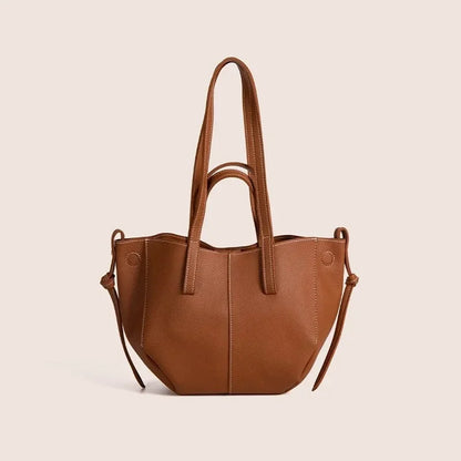 Petit sac à main cabas structuré double porté Élise