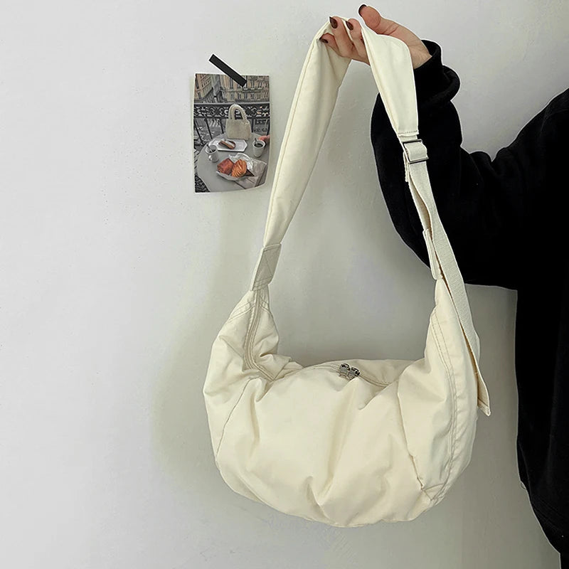 Sac à main banane XL en coton tendance Gisèle