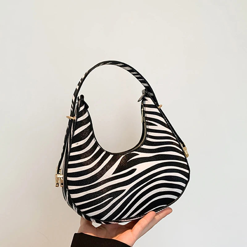 Petit sac à main bandoulière épaule motif animalier au design personnalisé et moderne Octavie