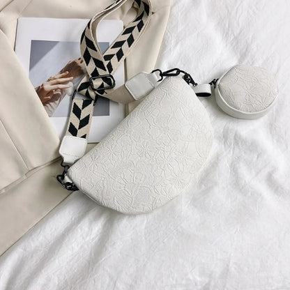 Sac banane à motif floral avec bandoulière et porte-monnaie Marguerite